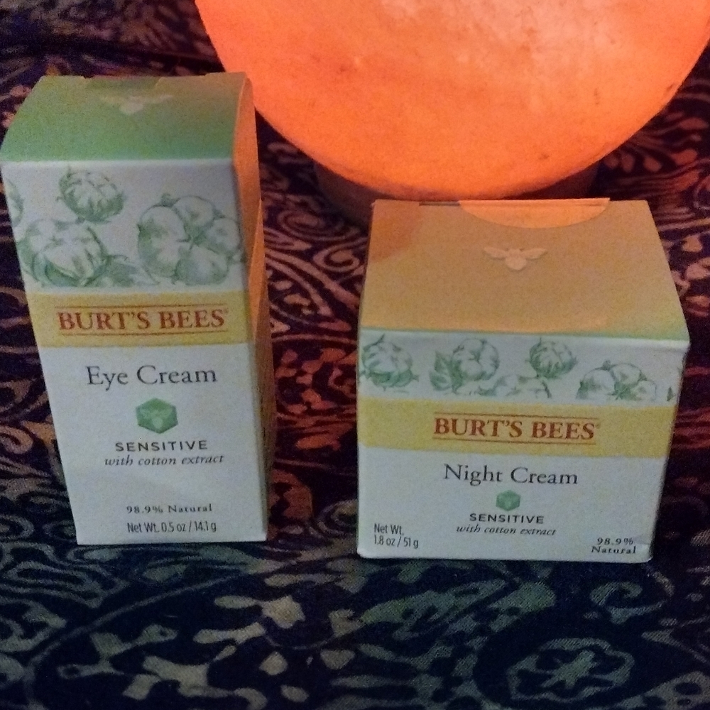Burt's bees sensitive eye and night cream BRAND NEW- SEALED BOX